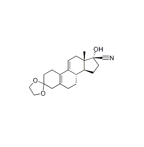 HPLC 99% Ulipristal Acetate Intermediates (Cyanohydrin Ketal) CAS 33300-19-5